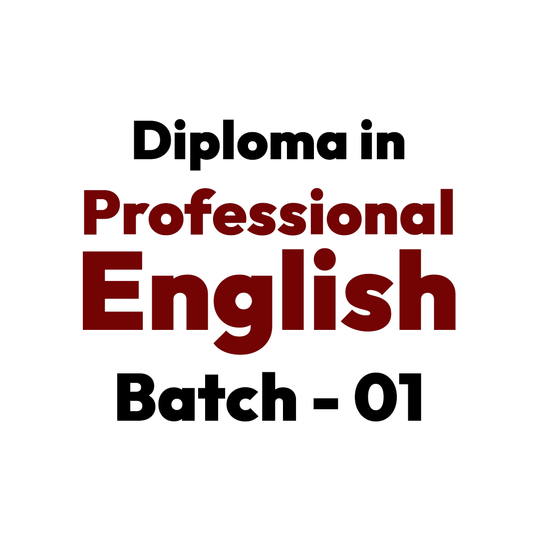 Diploma in professional english batch 01 ies campus
